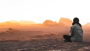 Tourist-Lut-desert-landscape-sunset