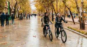 cycling in autumn