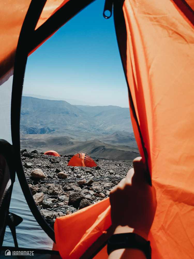 Orange-tent-Damavand-camp-3