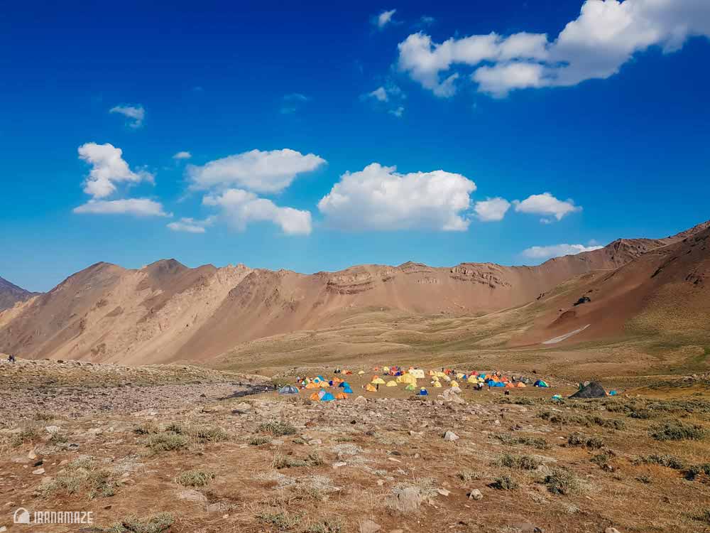 Alamkuh Hesarchal tents sky Mazandaran