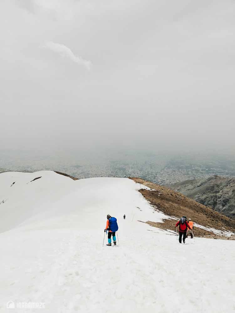 Tochal snow trek Tehran
